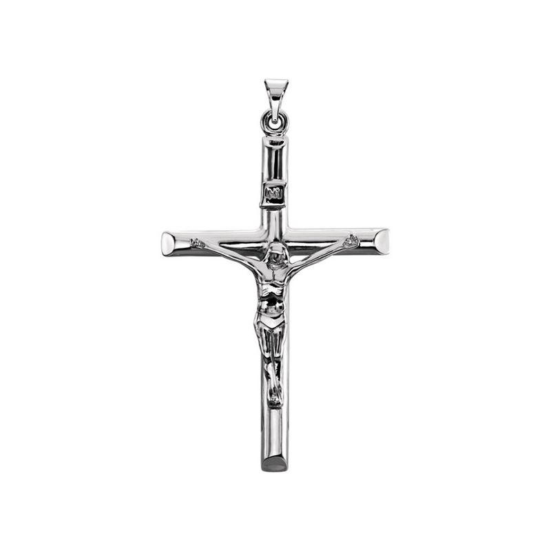 Sterling Silver Inri Crucifix Pendant, 29 X 43mm